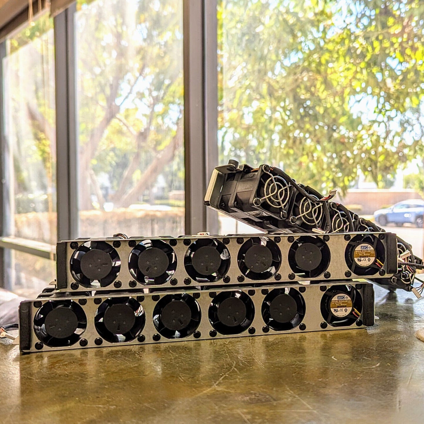 Dell 1U Cooling Fans & Bracket Assembly for PowerEdge C1100 Server 80R44 CS24-TY