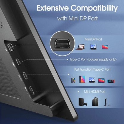 Lepow Portable Monitor - 2023 C2 15.6 inch FHD 1080P Portable Display IPS Screen