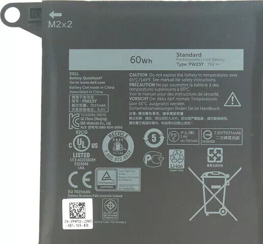 OEM 60Wh New PW23Y Battery for XPS 13 9360 Series 13-9360-D1605T D1505G RNP72