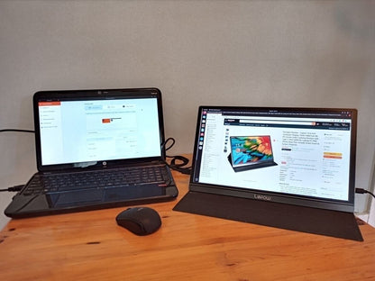 Portable Monitor 15.6'' FHD 1080P Ultra-Slim IPS Display w/Smart Cover & Speaker