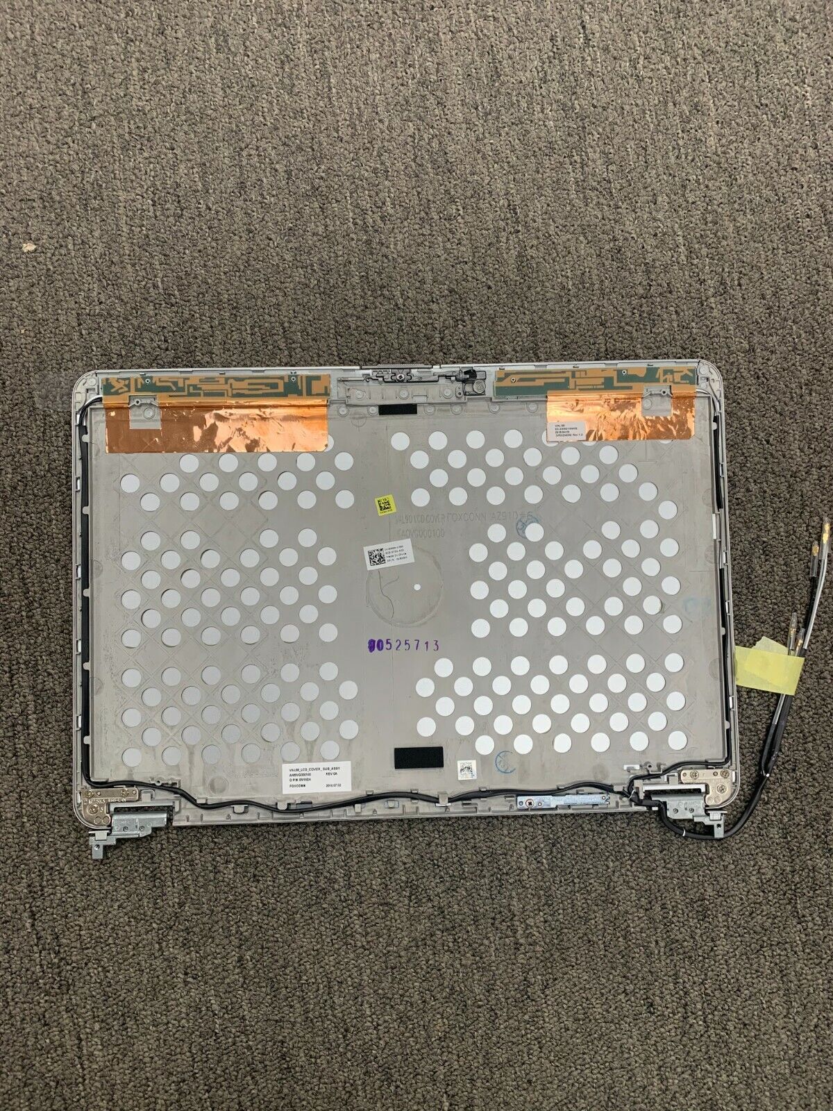 OEM K8X8M Dell Latitude E6440 14" EDP LCD Back Top Cover Lid Assembly Hinges