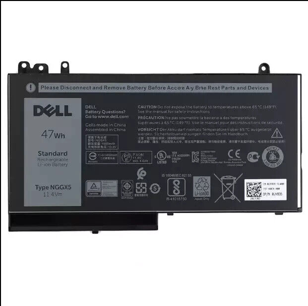 Original Dell Latitude E5570 E5470 E5270 47Wh Laptop Battery JY8D6 W9FNJ NGGX5