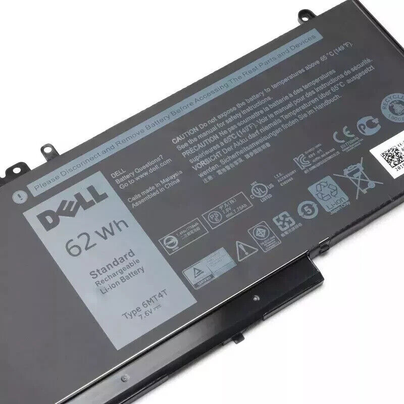 62Wh 6MT4T Battery For Dell Latitude E5470 E5570 K3JK9 7V69Y R9XM9 Genuine