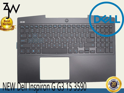NEW Dell Inspiron G G3 15 3590 Palmrest Case Keyboard W Blue Backlit 0P0NG7 US